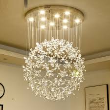 Luxury Crystal Led Chandelier Modern Living Lighting Changeable Light Color Flower Lamp Lustre Cristal Bedroom Lights Chandeliers Aliexpress