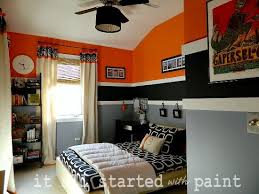 Here are 87 gray boys' room ideas that will blow your mind! Orange Black Gray Boy S Bedroom Addicted 2 Decorating