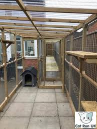 Whether you're taking an indoor cat outdoors to enjoy a summer's day, or taking an outdoor cat to an unfamiliar location, an outdoor cat enclosure is. Cat Enclosures Attached To Houses For Outdoor Use Catios And Cat Enclosures Attached To Houses And Buildings Cat Run Uk