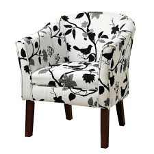 Perfect for a bedroom, sitting room or to add a. Benjara Fancy And Chic Black And White Fabric Accent Chair Bm69600 The Home Depot