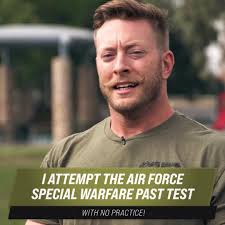 I attempted the Special Warfare/Operations Air Force Physical Agility and  Stamina Test. Former Pararescueman Brian Kimber is my proctor today!