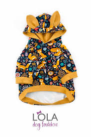 Fox Hoodie Dog Clothing Dog Sweater Dog Clothes Pet Clothing Handmade Dog Hoodie French Bulldog Kopek