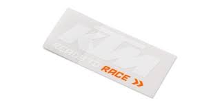 Adhesivo Blanco Naranja Ktm Adhesivo Ktm Naranja