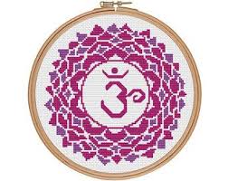 Instant download pdf file for a chakra cross stitch pattern. Ajna Chakra Cross Stitch Pattern Third Eye Chakra Cross Etsy Framed Cross Stitch Cross Stitch Patterns Cross Stitch