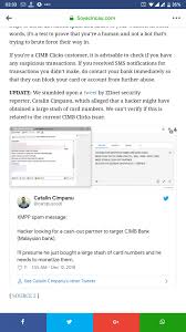 Mohon pembiayaan pks bank islam dengan kadar kompetitif. Cimb Kena Hack