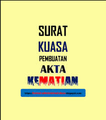 Untuk membuat akta kematian juga di perlukan surat pengantar dari desa atau rt rw kemudian mengetahui (cap stempel) dari kecamatan. Surat Kuasa Pengurusan Pembuatan Akta Kematian Contoh Format Administrasi Desa