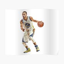 Seth curry schloss sich 2013 dem nba draft als einundrafted spieler und schloss am 23. Poster Stephen Curry Redbubble