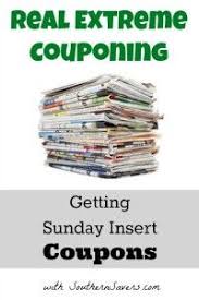 Real Extreme Couponing Getting Sunday Insert Coupons Extreme Couponing Couponing For Beginners Coupons