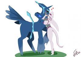 anthro big breasts breasts dialga dialga (origin form) feral  glasc kissing nipples palkia pokemon pokemon legends: arceus 