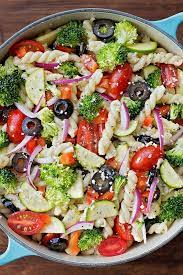 Summer Pasta Salad With Summer Veggies Life Made Simple Recipe Summer Pasta Salad Veggie Pasta Salad Pasta Dishes