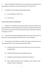 Baki cuti rehat khas wang tunai gantian cuti rehat (gcr) mengikut ketetapan pekeliling gcr yang berkuat kuasa dari 2018 dan diperuntukkan cuti rehat khas (crk) menggantikan cuti rehat tahunan (crt). Pekeliling Cuti Rehat Khas Pegawai Perkhidmatan Pendidikan 10 Hari