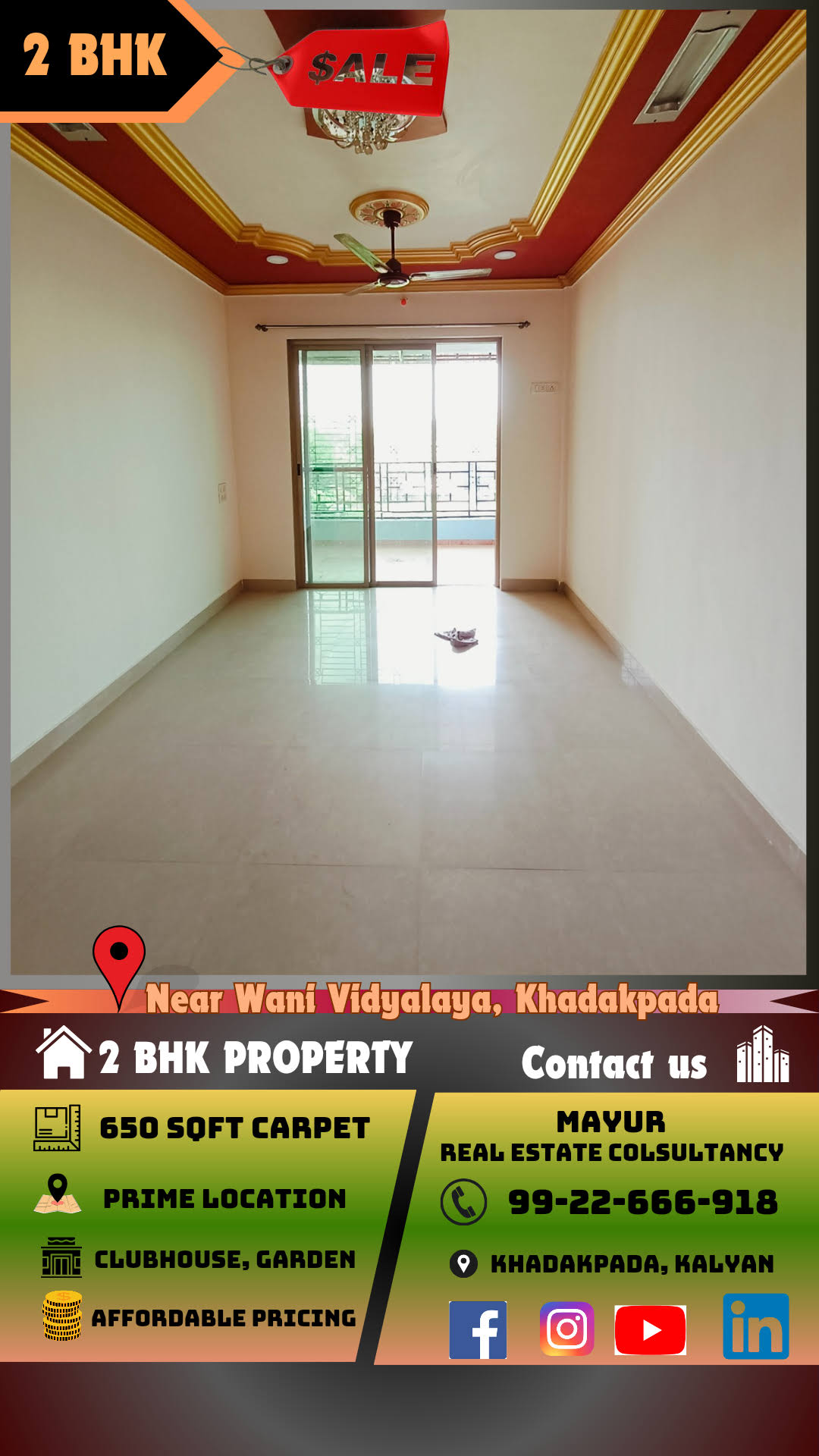 2 BHK flat for sale near wani school, Kalyan product image