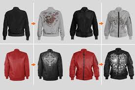 5 Bomber Jacket Mockup With Editable Psds Jaket Desain