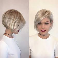 The tapered ends dip underneath. Short Blonde Bob Trendy Hairstyle Ideas