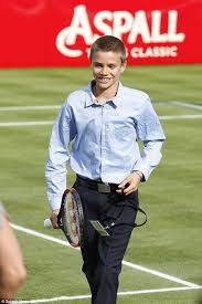 While many youngsters would be intimidated to go up against a. Having A Ball Romeo Beckham 14 Shows Off Tennis Skills Romeo Beckham Beckham Boy Models