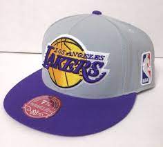 Men Fitted 7 5 8 Los Angeles Lakers Hat Mitchell Ness 100 Wool Big Nba Logo Gray Mitchellness Losangeleslakers Lakers Hat Nba Logo Nba Hats