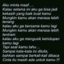 Anda boleh hantar ayat cinta. Gambar Kata Minta Maaf Buat Pacar Yang Menyentuh Hati 122 Best Maaf Images Quotes Indonesia Quotes Quotes Lucu Kata Ka Foto Lucu Kata Kata Kutipan Motivasi