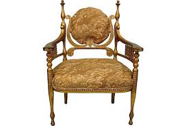 Gilt Throne Chair On Onekingslane Com