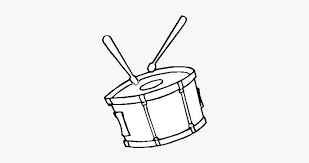 This drum coloring page features a picture of a large drum and two drumsticks to color. Snare Drum Coloring Page Redoblante Dibujo Png Image Transparent Png Free Download On Seekpng