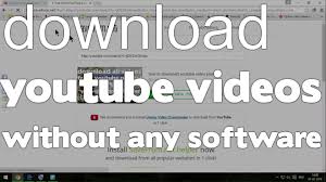 How To Download Youtube Video Without Any Software Youtube Videos Youtube Tutorials Youtube