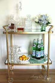 15 Beverage Cart Goes Glam Simple Transformation Artsy Chicks Rule Acrylic Bar Cart Decor Bar Furniture