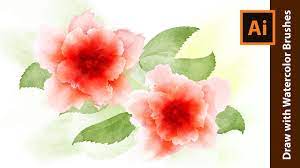 This is a subreddit about art, where we are serious about art and artists, and discussing art in a mature, substantive way. How To Draw Red Flowers With Watercolor Brushes Adobe Illustrator Tutorial Youtube