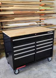 Drawers were installed as well as a custom p. Husky Mobile Workbench Review Spacious Storage And A Solid Wood Top