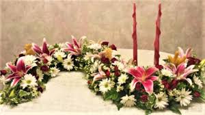 To us, the focal point of the service for my dad was the music. Memorial Garland Memorial Garland For Cremation Urn In Kenton Oh Blossom Gallery Florist
