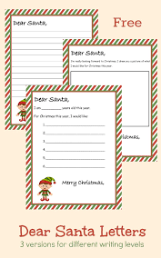 The kids will love these fun santa coloring pages. Free Printable Dear Santa Letter 3 Different Versions