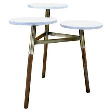 3 Tiered Accent Table Marble Gold Threshold Marble Accent Table Accent Table Coffee Table