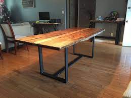 This live edge finished table accommodates 6 to 8 people and can be paired with glam or contemporary upholstered armchairs for a refined and sophisticated look in your dining. Ambrosia Maple Live Edge Dining Table Live Edge Dining Table Dining Table Live Edge Table