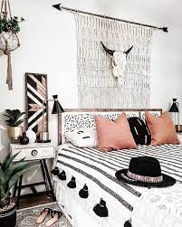 Black And White Bohemian Style Bedroom Bohemian Style Bedrooms Bedroom Diy Home Decor Bedroom