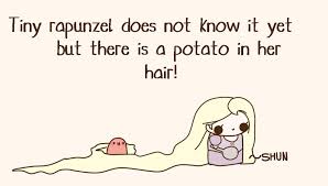 Shhhhh Don T Tell Her O O Kawaii Potato Cute Memes Cute Potato