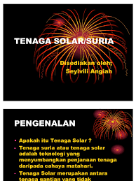 Perangkat solar cell ini sering kita jumpai. Kepentingan Tenaga Solar