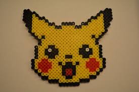 This Is A Pikachu Made From Perler Beads It Is Made Out Of Perler Beads And Are Made Within 3 Days Of Your Order Please Keep In Mind That Perles A Tisser