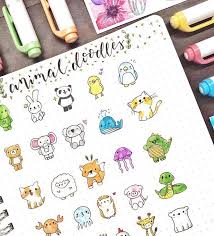 Animals Bullet Journal Doodles Animal Doodles Journal Doodles