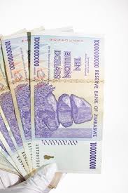 Image result for zimbabwe billion dollar note