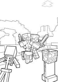 School's out for summer, so keep kids of all ages busy with summer coloring sheets. Battle In Minecraft High Quality Free Coloring From The Category Minecraft More Printable Picture Minecraft Para Armar Pinata De Minecraft Fiesta Minecraft