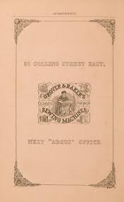 Stevens & Bartholomew's Sandhurst, Castlemaine, Echuca, Maldon, Dunolly,  Maryborough, Back Creek and Avoca district dire