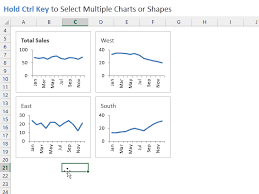 How To Copy And Align Charts And Shapes In Excel