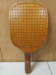 Vintage Wood Paddleball Platform Tennis Paddle Platform Tennis Table Tennis Bats Tennis