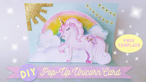 Gilded unicorn is a modern american classic restaurant featuring hand crafted american food and craft cocktails. Diy Pop Up Unicorn Birthday Card Interactive Birthday Card Youtube