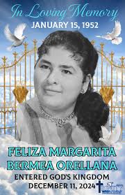 Feliza Orellana Obituary (1952