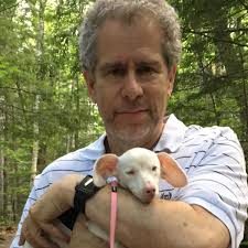 Happy Father's Day to Piglet's Favorite Dad! It took about 30 seconds for  the tiny one pound 7 week old deaf blind pink puppy to attach his deepest  love to Warren Shapiro,