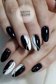 Black And White Nail Ideas 2020 60 Elegant Black Stiletto Nail Designs For Winter Holidays In 2020 Black Nail Designs Nail Art Designs Nail Designs