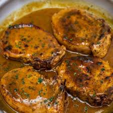 It should be just slightly pink and the juices. The Best Ever Skillet Pork Chops With Pan Gravy Scrambled Chefs