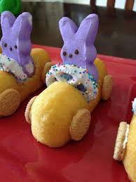 Eostre then gave the eggs to the children. Easter Bunny Twinkie Race Cars Easter Goodies Easter Treats Easter Dessert