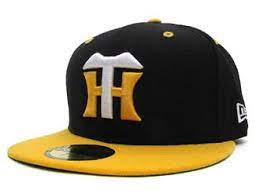 New Era New Era 59fifty Npb Classic Custom Hanshin Tigers Black Yellow White Baseball Cap Hansh White Baseball Cap Black Yellow And White New Era 59fifty