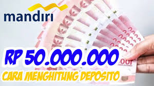 Sebagai informasi, lps menetapkan tingkat bunga penjaminan di bank umum untuk rupiah sebesar 4% dan untuk valuta asing (valas) 0,5%. Cara Menghitung Deposito 50 Juta Di Bank Mandiri 2021 Youtube
