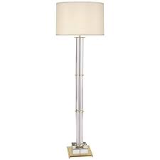 Finnie Modern Brass And Clear Crystal Floor Lamp 9r622 Lamps Plus In 2020 Crystal Floor Lamp Floor Lamp Crystal Floor
